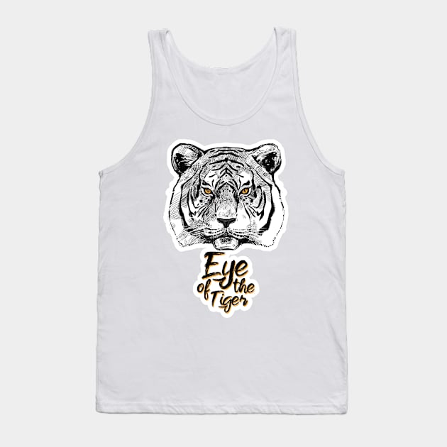 Eye of the Tiger Tank Top by BasilAlmajed